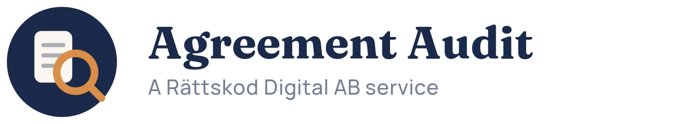 Agreement Audit – A Rättskod Digital AB service